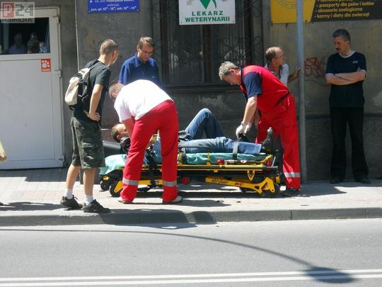 Wypadek przy ul Basztowej